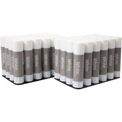 White Limstift , 10 g, 48 stk./ 1 pk.