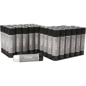 Clear Limstift, rund, 10 g, 48 stk./ 1 pk.
