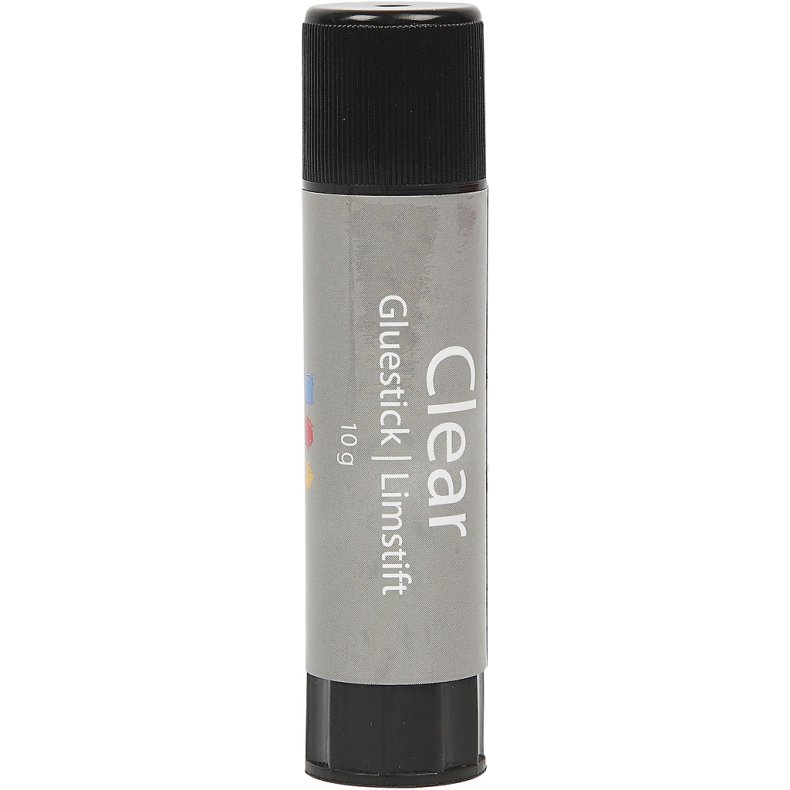 Clear Limstift, Rund, 1 stk., 10 g