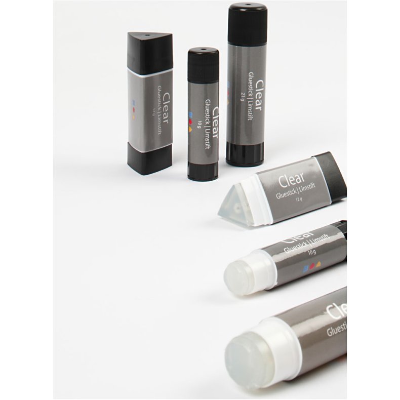 Clear Limstift, Rund, 10 g, 1 stk.