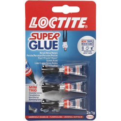 Loctite Super Glue, 3x1 g/ 1 pk.