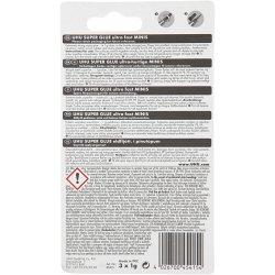 UHU sekundlim, 3x1 g/ 1 pk.