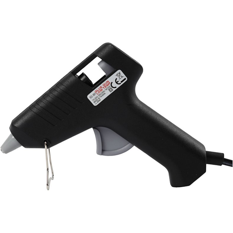 Limpistoler med lim, 130 &deg;C - lavtemperatur, ca. 125 cm ledning, EU, 1 s&aelig;t