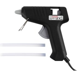 Limpistoler med lim, 130 &deg;C - lavtemperatur, ca. 125 cm ledning, EU, 1 s&aelig;t