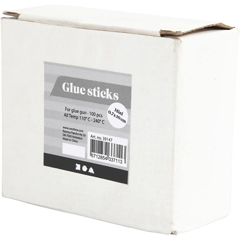 Limst&aelig;nger Mini, L: 10 cm, diam. 7 mm, glitter, guld, gr&oslash;n, r&oslash;d, s&oslash;lv, 100 stk./ 1 pk.