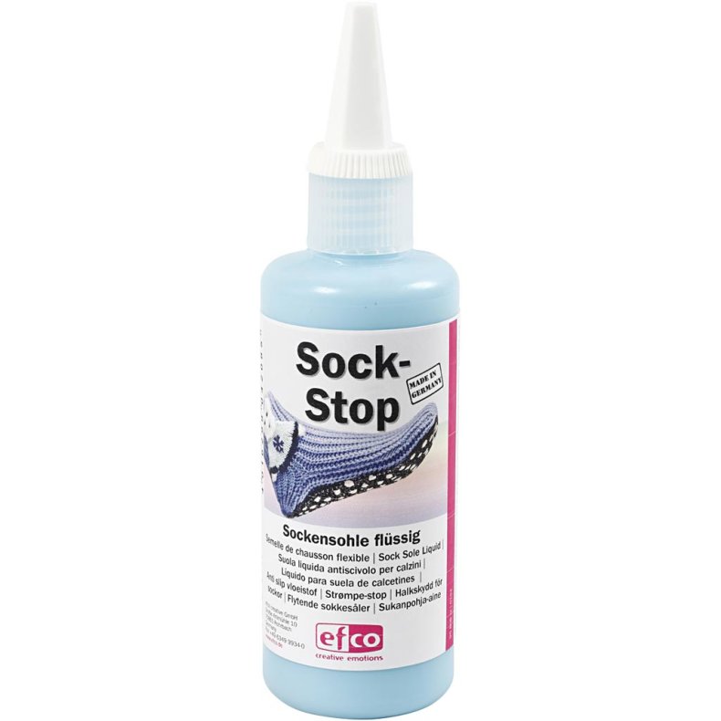 Sock-stop, lysebl&aring;, 100ml/ 1 fl.