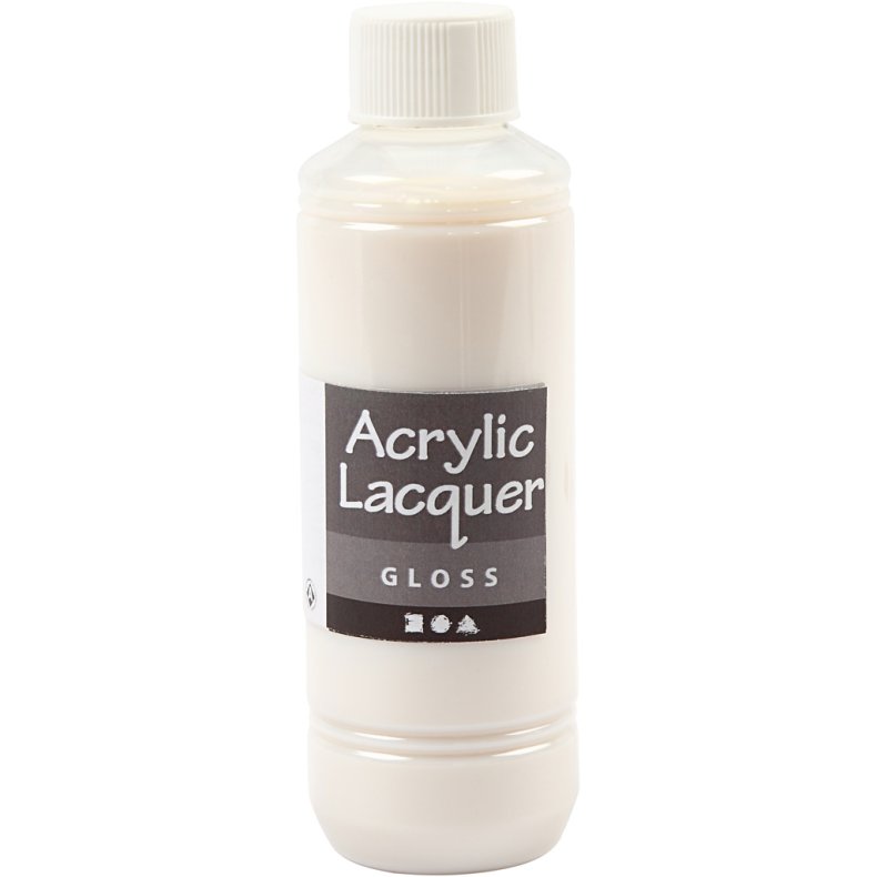 Akryllak, blank, 250ml/ 1 fl.