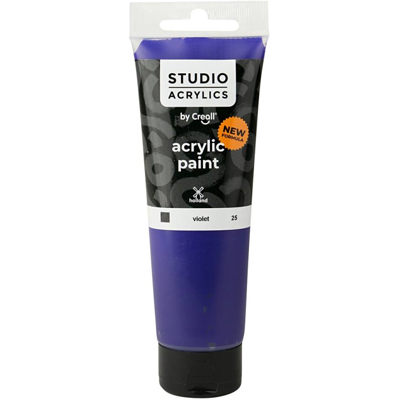 Creall Studio Akrylmaling, d&aelig;kkende, violet, 120ml/ 1 fl.