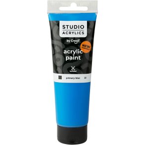 Creall Studio Akrylmaling, dækkende, primary blue (30), 120 ml/ 1 fl.