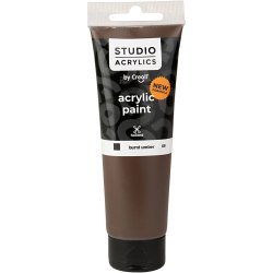 Creall Studio Akrylmaling, d&aelig;kkende, burnt umber (69), 120 ml/ 1 fl.