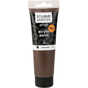 Creall Studio Akrylmaling, dækkende, burnt umber (69), 120 ml/ 1 fl.