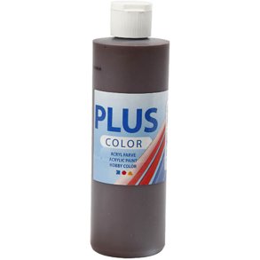 Plus Color Hobbymaling, chokolade, 250 ml/ 1 fl.
