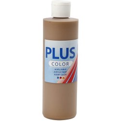 Plus Color Hobbymaling, lys brun, 250 ml/ 1 fl.