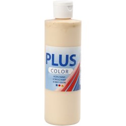 Plus Color Hobbymaling, lys pudder, 250 ml/ 1 fl.