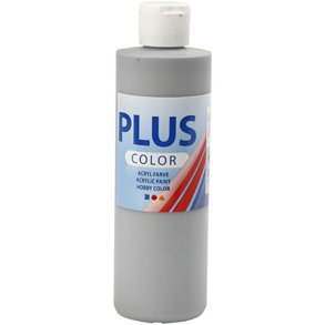 Plus Color Hobbymaling, rain grey, 250 ml/ 1 fl.