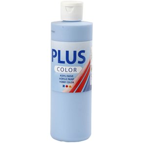 Plus Color Hobbymaling, himmelblå, 250 ml/ 1 fl.