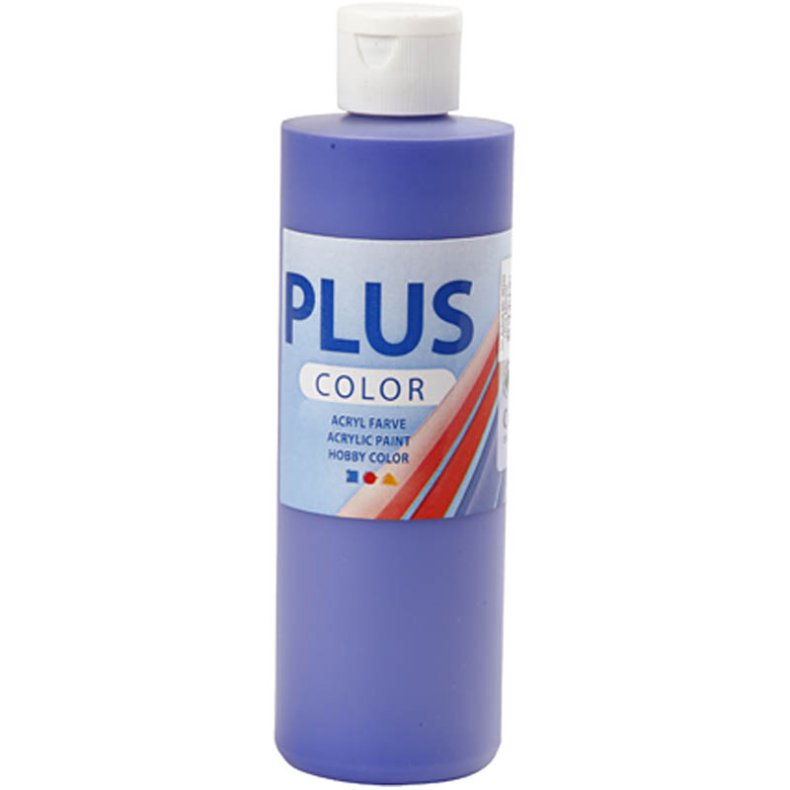 Plus Color Hobbymaling, ultra marine bl&aring;, 250 ml/ 1 fl.