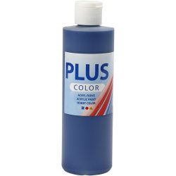 Plus Color Hobbymaling, marinebl&aring;, 250 ml/ 1 fl.