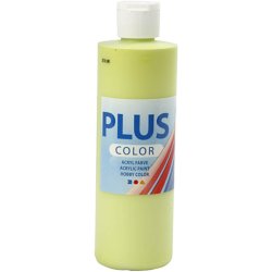 Plus Color Hobbymaling, limegr&oslash;n, 250 ml/ 1 fl.