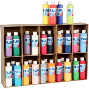 Plus Color Hobbymaling, ass. farver, 30x250 ml/ 1 pk.