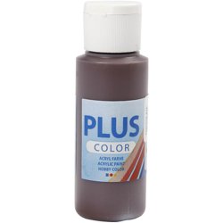 Plus Color Hobbymaling, chokolade, 60 ml/ 1 fl.
