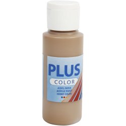 Plus Color Hobbymaling, lys brun, 60 ml/ 1 fl.