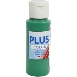 Plus Color Hobbymaling, brilliantgr&oslash;n, 60 ml/ 1 fl.