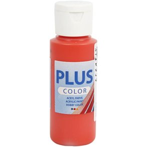 Plus Color Hobbymaling, brilliant red, 60 ml/ 1 fl.