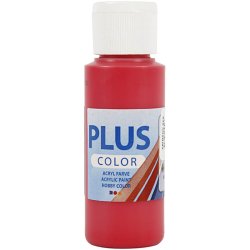 Plus Color Hobbymaling, crimson red, 60 ml/ 1 fl.
