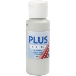 Plus Color Hobbymaling, lys gr&aring;, 60 ml/ 1 fl.