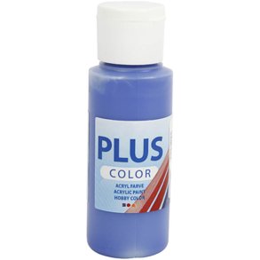 Plus Color Hobbymaling, ultra marine blå, 60 ml/ 1 fl.