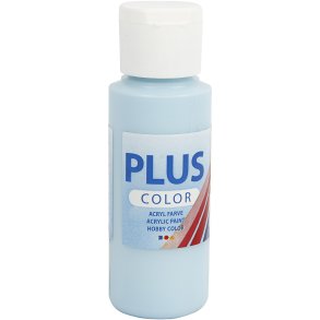 Plus Color Hobbymaling, isblå, 60 ml/ 1 fl.