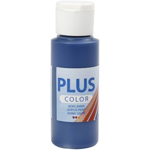 Plus Color Hobbymaling, marineblå, 60 ml/ 1 fl.