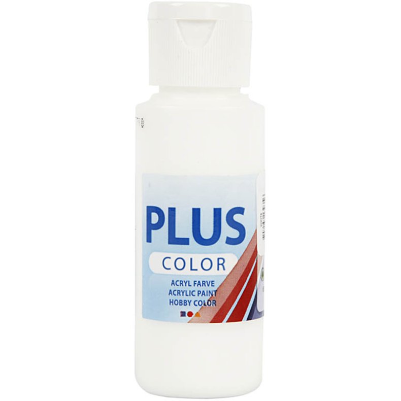 Plus Color Hobbymaling, hvid