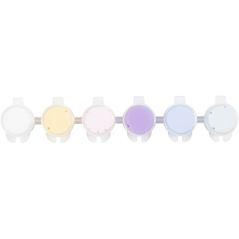 Plus Color Hobbymaling, pastelfarver, 6x5 ml/ 1 pk.