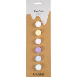 Plus Color Hobbymaling, pastelfarver, 6x5 ml/ 1 pk.