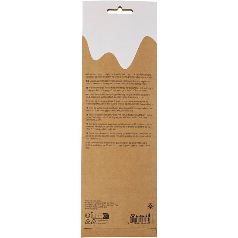 Plus Color Hobbymaling, colorful, 6x5 ml/ 1 pk.