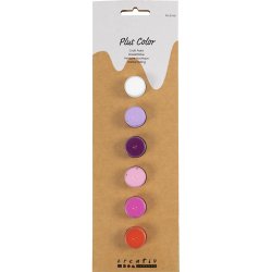 Plus Color Hobbymaling, lilla/pink harmoni, 6x5 ml/ 1 pk.