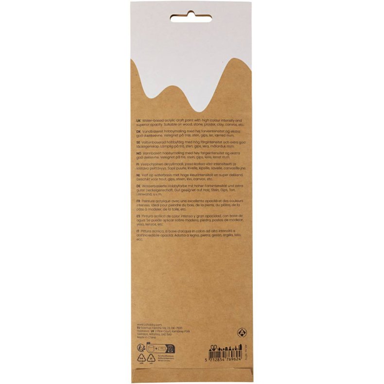 Plus Color Hobbymaling, lilla/pink harmoni, 6x5 ml/ 1 pk.