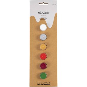 Plus Color Hobbymaling, julefarver, 6x5 ml/ 1 pk.