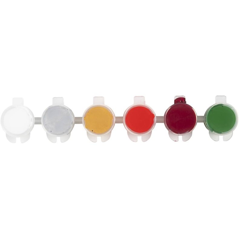 Plus Color Hobbymaling, julefarver, 6x5 ml/ 1 pk.