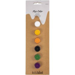 Plus Color Hobbymaling, halloweenfarver, 6x5 ml/ 1 pk.