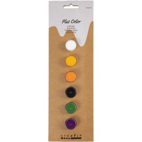 Plus Color Hobbymaling, halloweenfarver, 6x5 ml/ 1 pk.