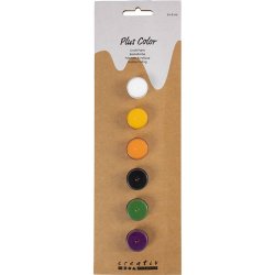 Plus Color Hobbymaling, halloweenfarver, 6x5 ml/ 1 pk.