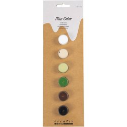 Plus Color Hobbymaling, natur, 6x5 ml/ 1 pk.