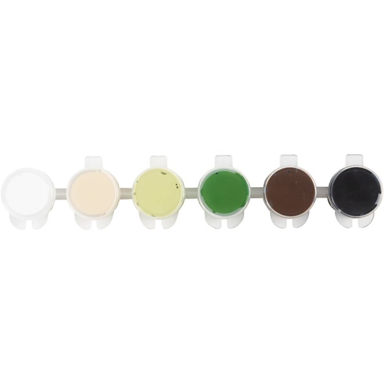 Plus Color Hobbymaling, natur, 6x5 ml/ 1 pk.