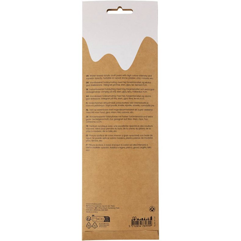 Plus Color Hobbymaling, natur, 6x5 ml/ 1 pk.