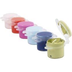 Plus Color Hobbymaling, st&aelig;rke farver, 6x5 ml/ 1 pk.