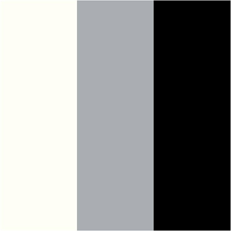 Plus Color Tusch, L: 14,5 cm, streg 0,7 mm, sort, r&aring;hvid, rain grey, 5,5 ml, 3 stk./ 1 pk.