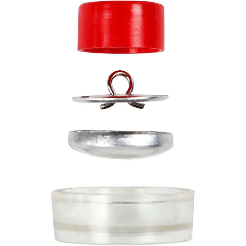 Overtr&aelig;ksknapper, diam. 22 mm, 12 stk./ 1 pk.